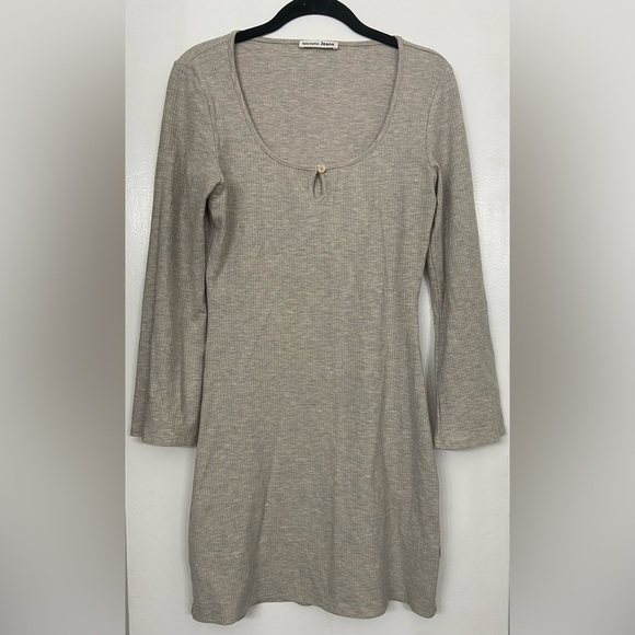 Reformation Jeans Elias Mini Dress Marble Grey & White Size Medium - Picture 3 of 7